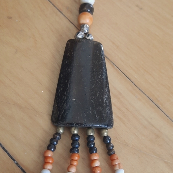 VINTAGE BONE BEAD NECKLACE - Picture 3 of 6